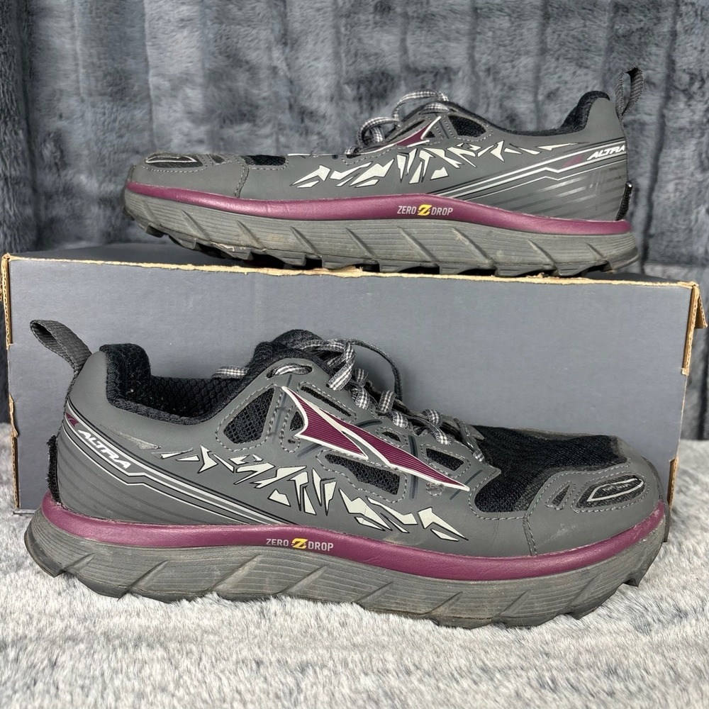 Altra Lone Peak 3.0 Womens Trail Running Shoes Grey Plum A2653-2 US 8